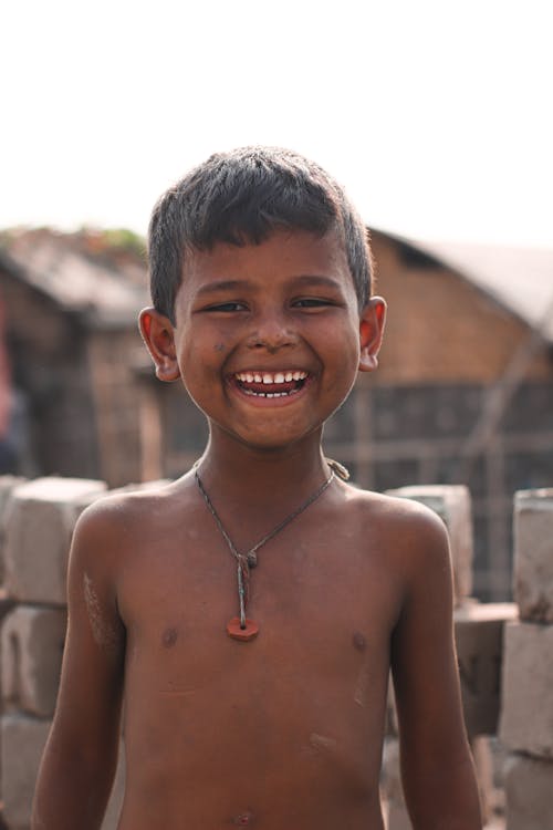 Happy Boy with Smiling Face 