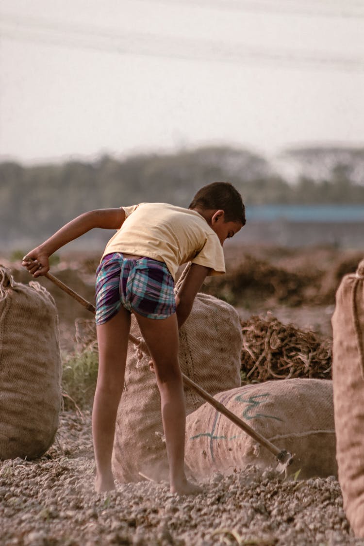 Child Doing Labor