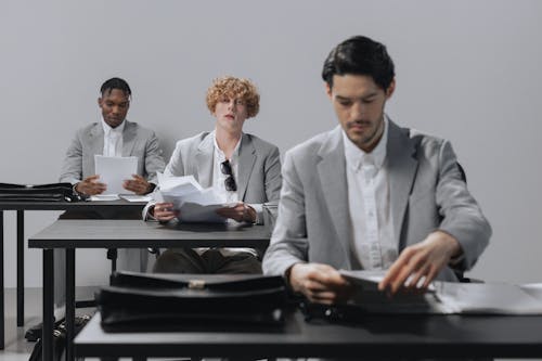 A Group of Men in the Office