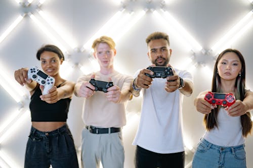 Group of People Playing Video Games