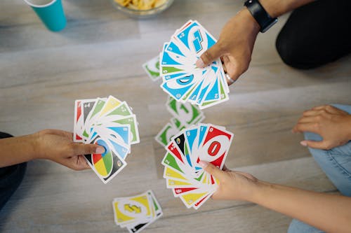 People Playing Uno