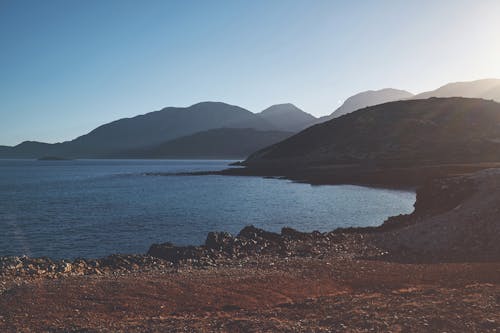 海と山の写真