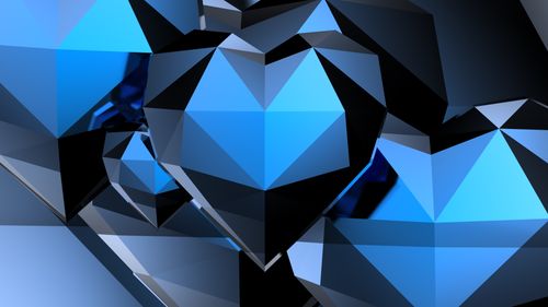 Free stock photo of 3d heart, blue heart, heart Stock Photo