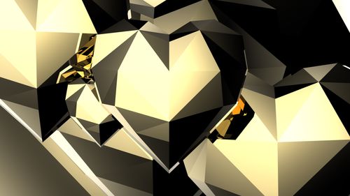 Free stock photo of 3d heart, gold, gold hearts Stock Photo