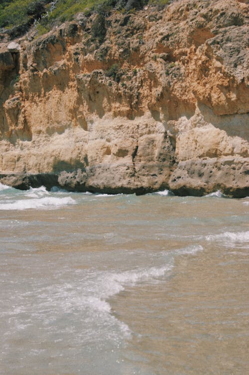 A Rock Formation Near the Beach