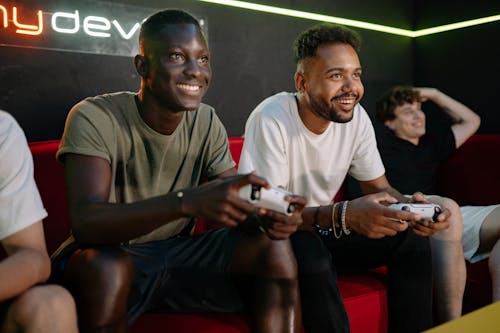 Men Playing Video Games