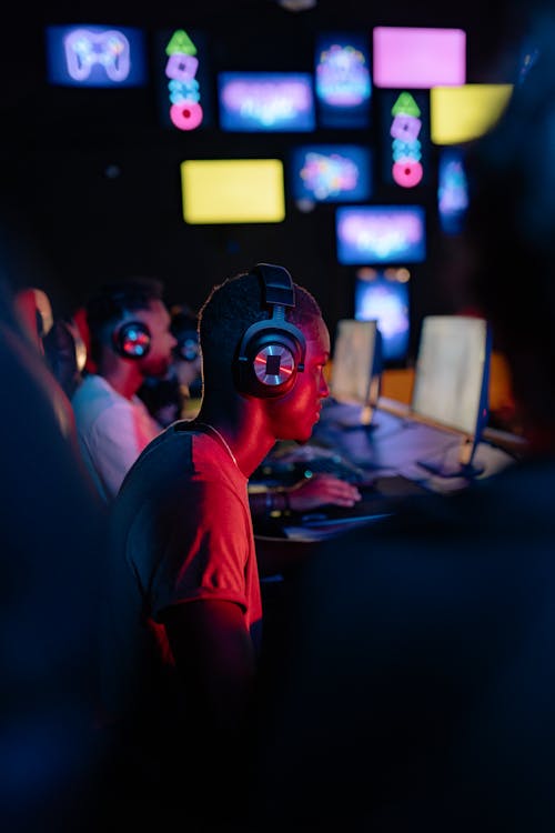 Men in a Computer Shop