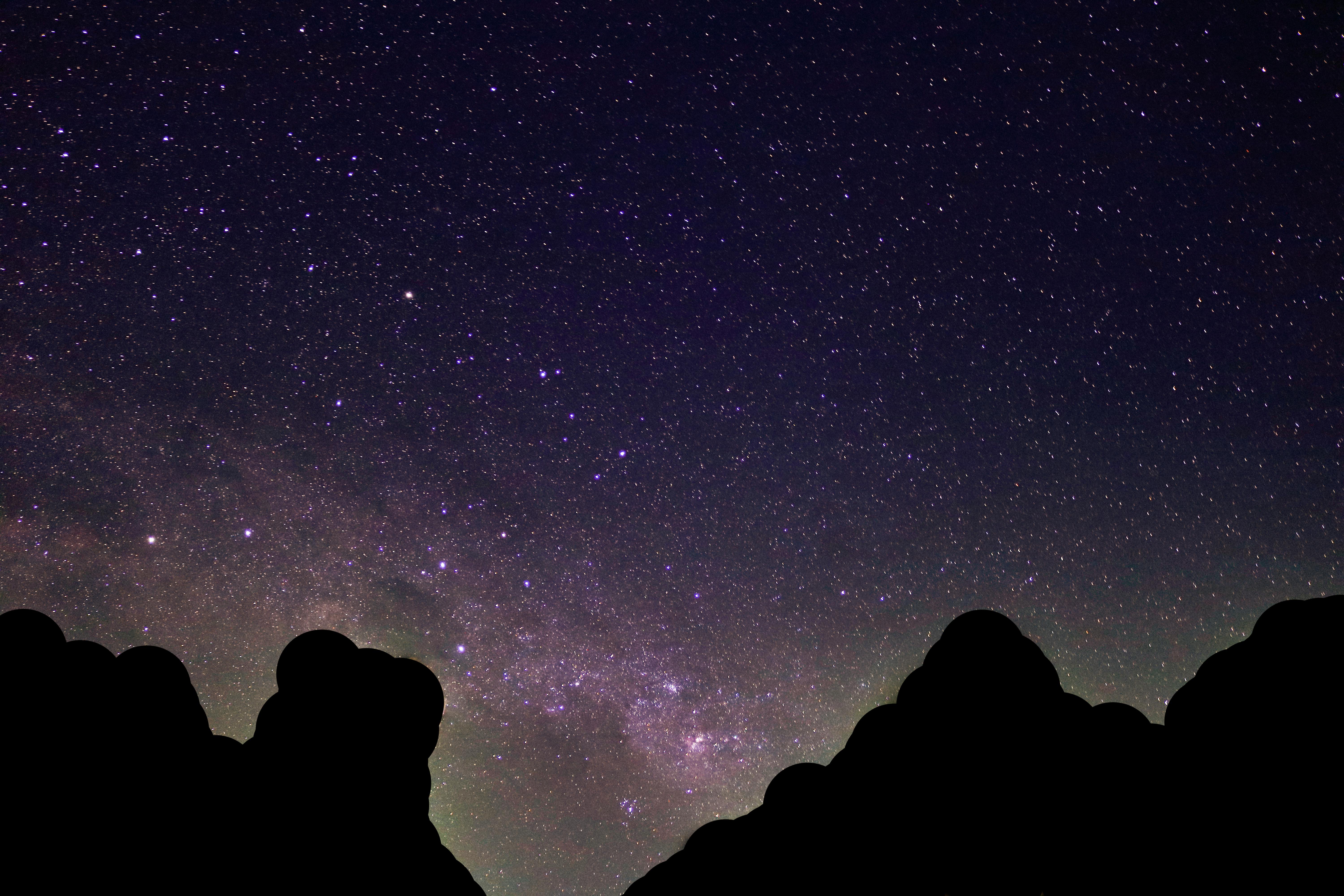 夜空 天の川 宇宙の無料の写真素材