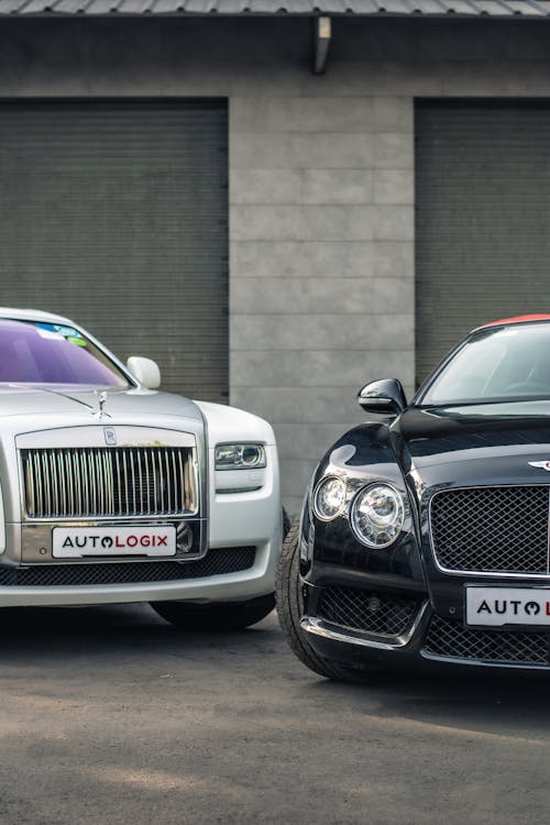 Luxury Cars Parked Side by Side