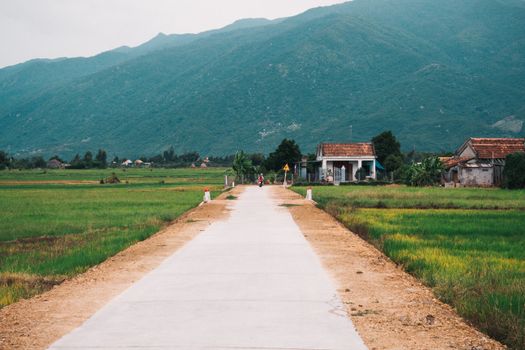 mountain village road
