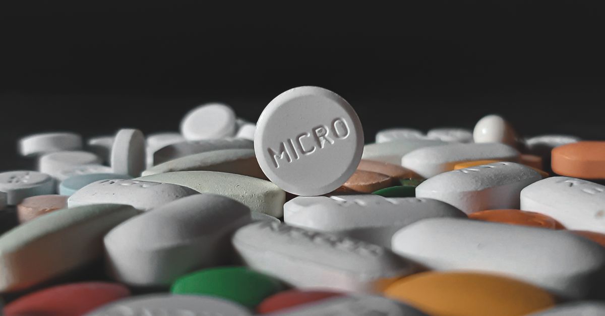 A single pill close up