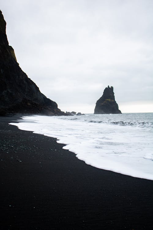 An Ocean Waves Crashing on Shore