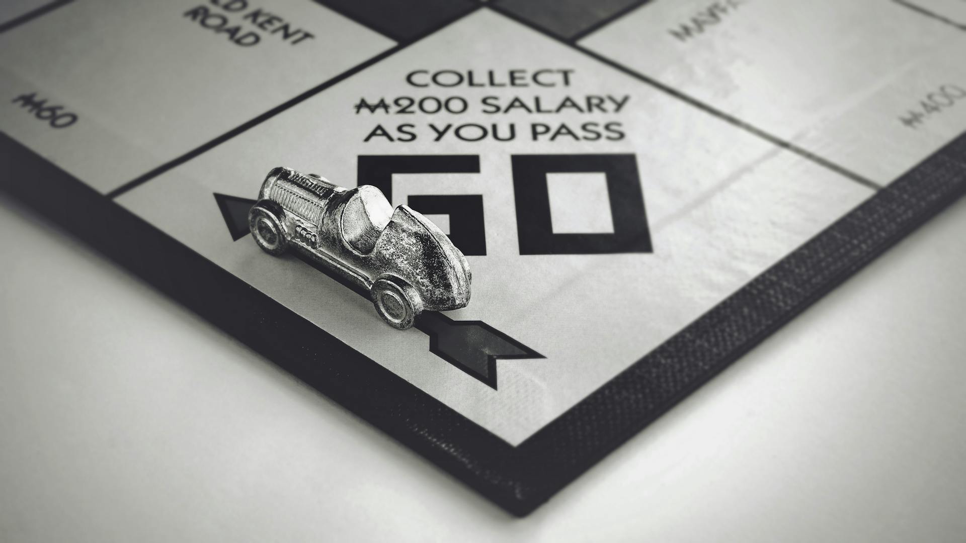 Miniature Item on Monopoly Board Game