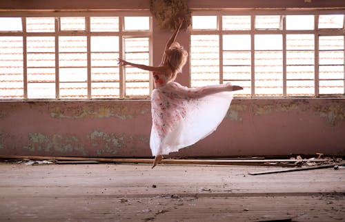 A Woman Doing a Ballet Pose