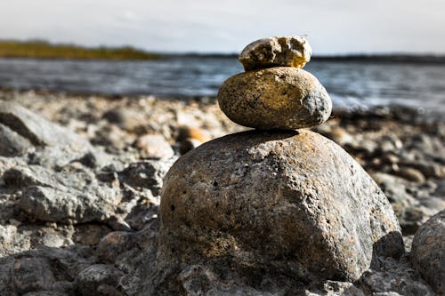 Stacking Brown Stones