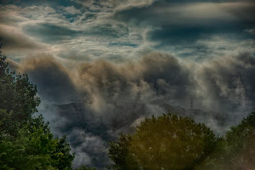 Free stock photo of clouds, mountain, storm