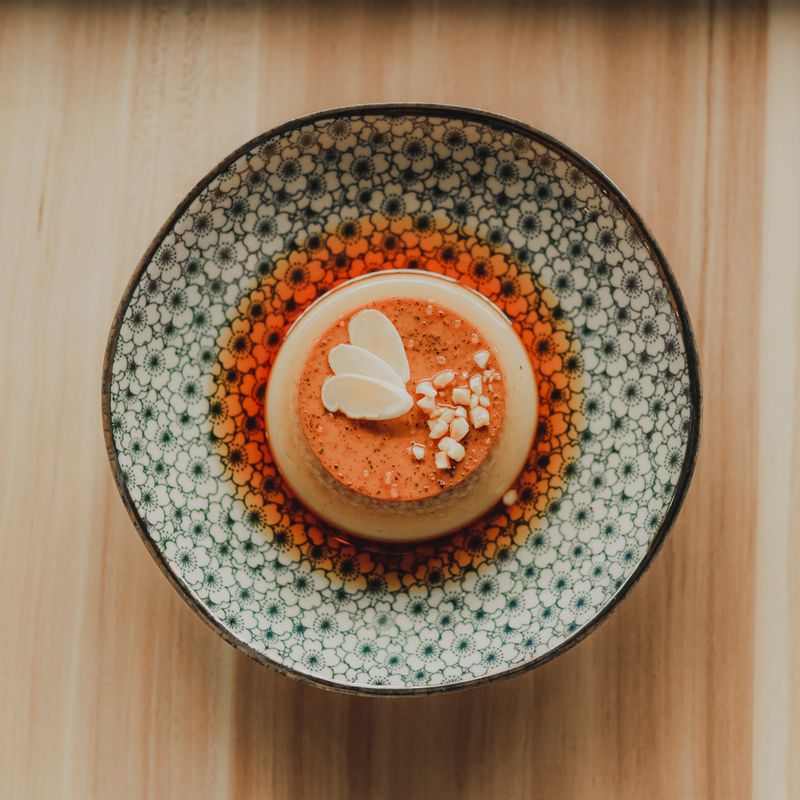 Pomegranate Molasses Flan