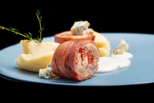 Dish with Pork Roulade