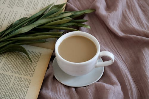 Gratis lagerfoto af bog, drink, kaffe