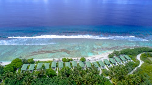 Ingyenes stockfotó drónfelvétel, Fuvahmulah, légi fotózás témában