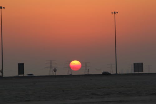 Free stock photo of desert, evening sun, sunset