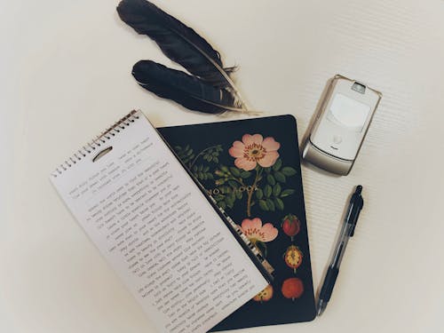 Free stock photo of journaling, old cell phone, old phone Stock Photo