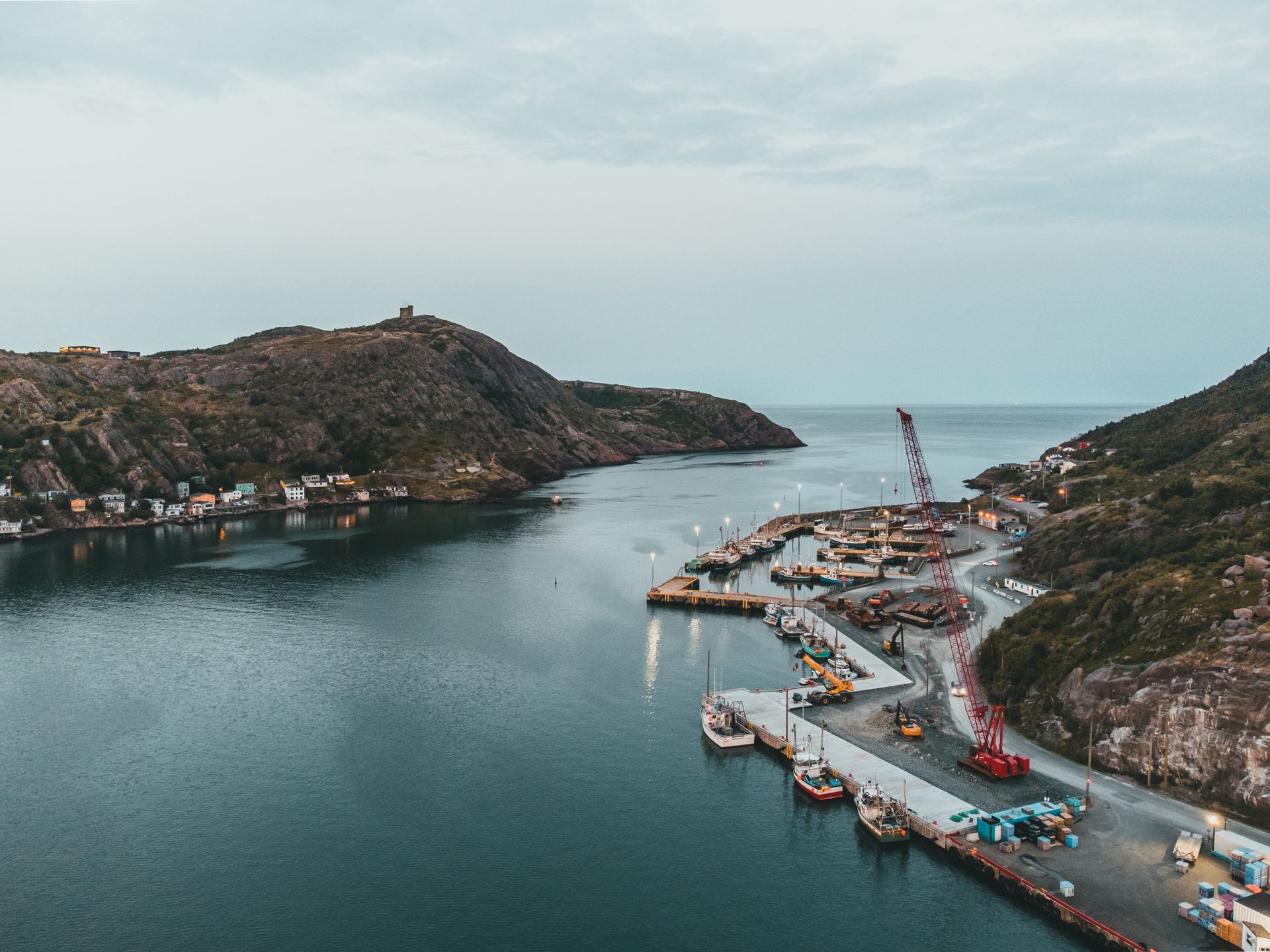 An Aerial Shot of a Port