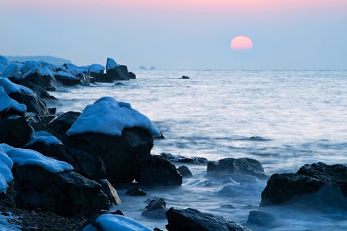 
A Rocky Shore during Winter