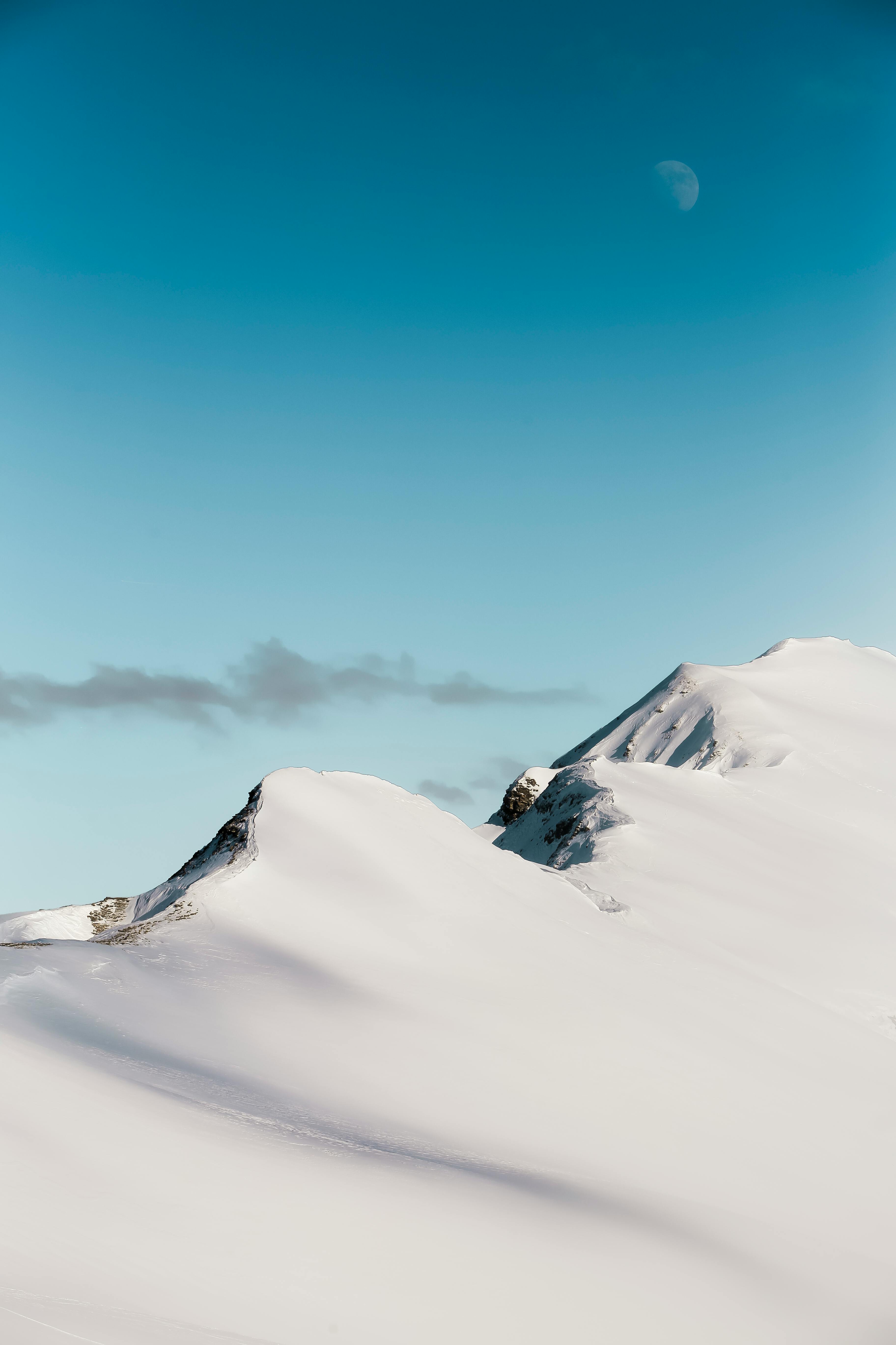 snowy ski mountains wallpaper