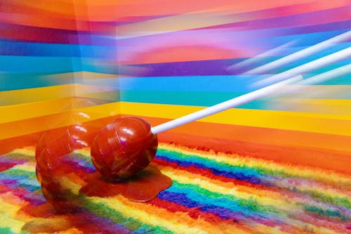 Fotos de stock gratuitas de arco iris, caramelo, chupa-chup