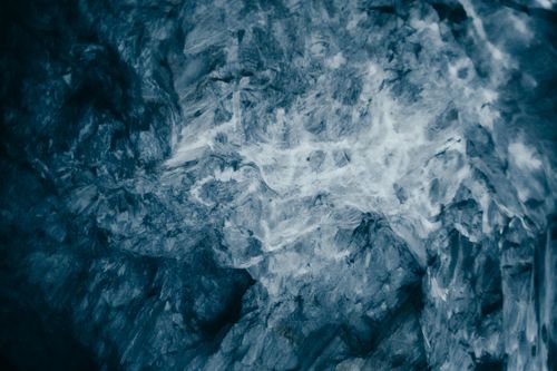 Free Close-up abstract texture of frozen ice, capturing the cool essence of winter in Karelia, Russia. Stock Photo