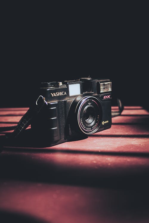 Free stock photo of analog camera, black camera, camera