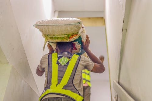 Worker Carrying Bag