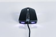 Close-Up Shot of a Wired Mouse