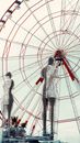 White and Red Ferris Wheel