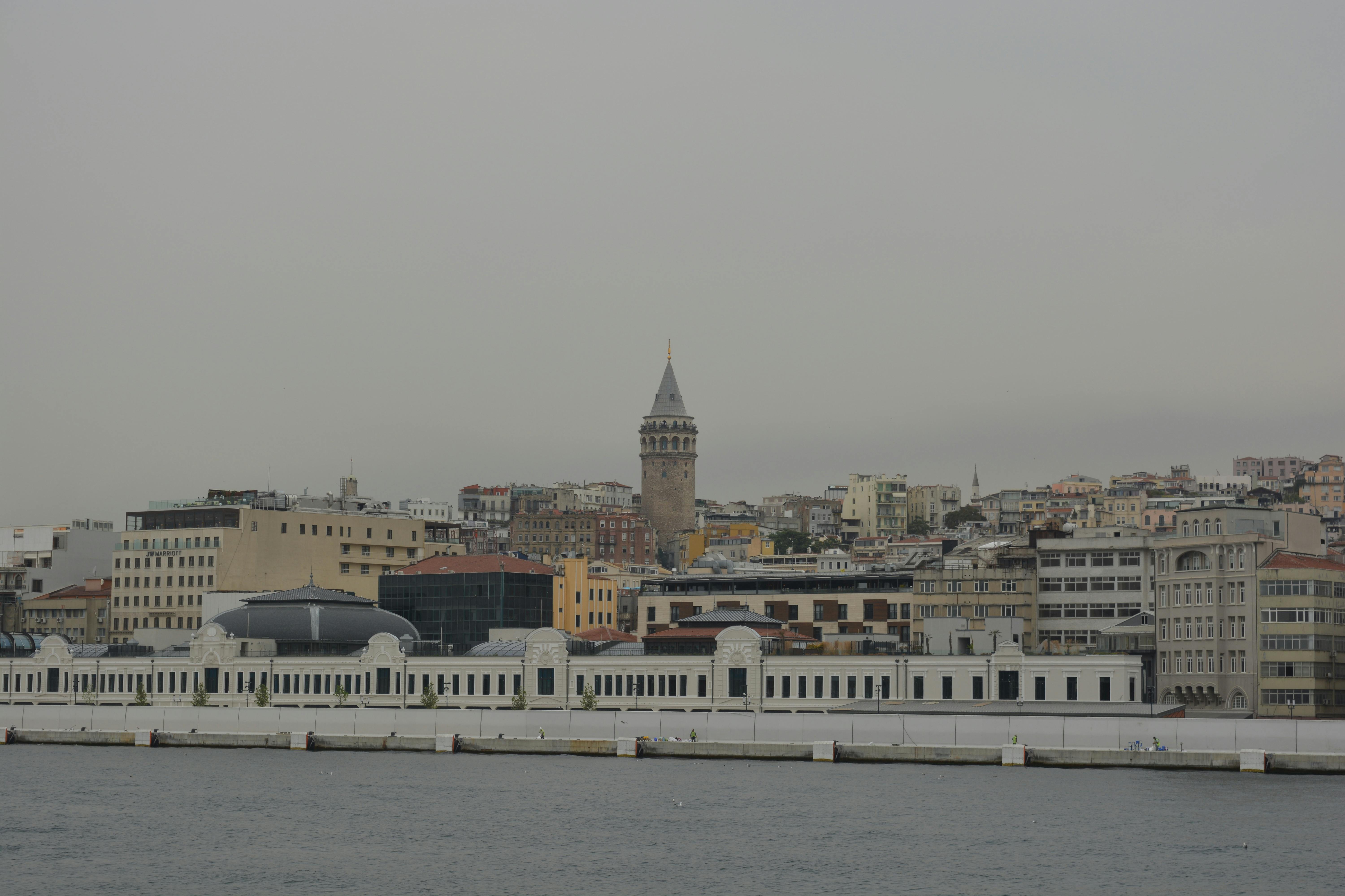 Sarajevo scenery with historic bridge and mountains