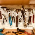 Workbench with hand tools — photo by Kim Stiver on Pexels