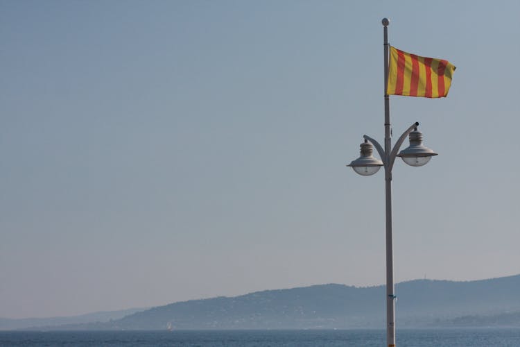 A Flag On A Flagpole