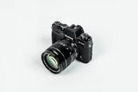 Black Fujifilm Dslr Camera