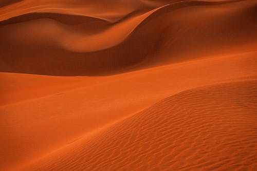 Sand Dunes on Dessert During Sunset
