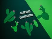 Viva Mexico Spelled on Scrabble Tiles with paper Cut Outs