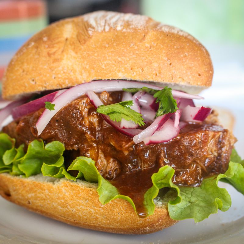 Slow Cooker Sourdough Braised Short Rib Sandwiches