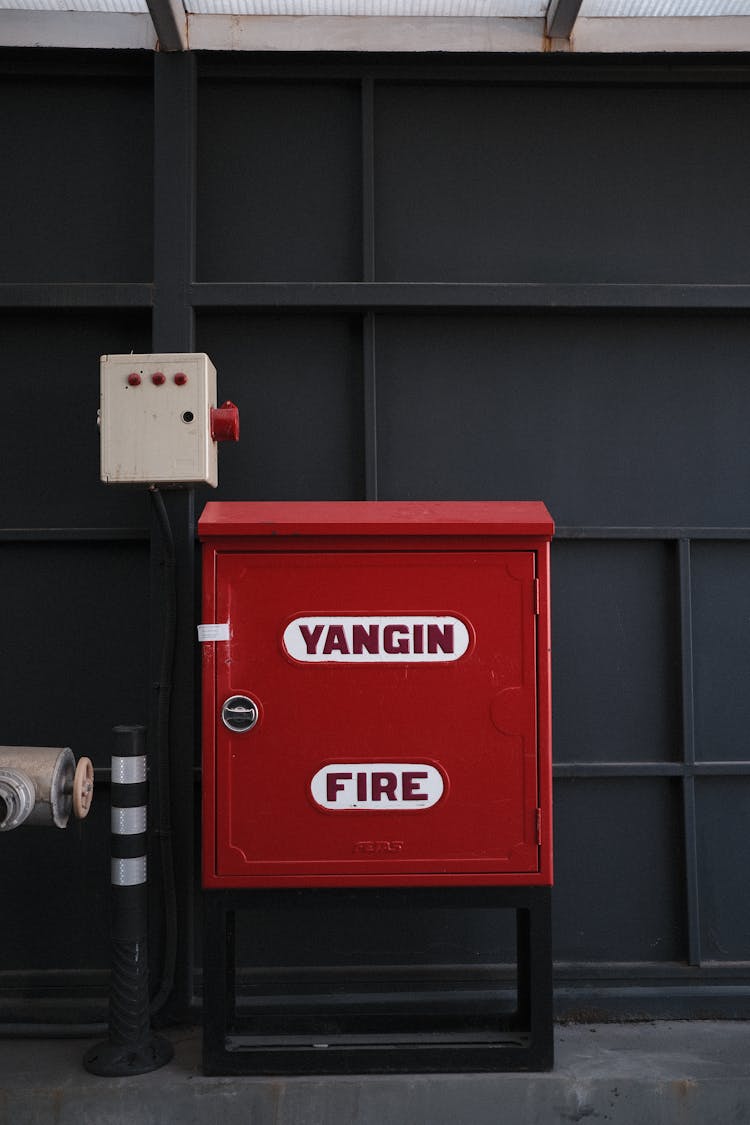 A Fire Cabinet Of A Building