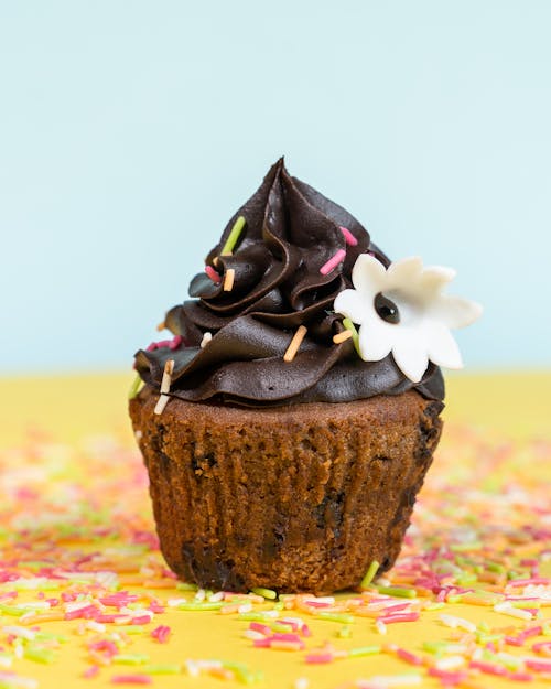 Free Cupcake With Frosting  Stock Photo