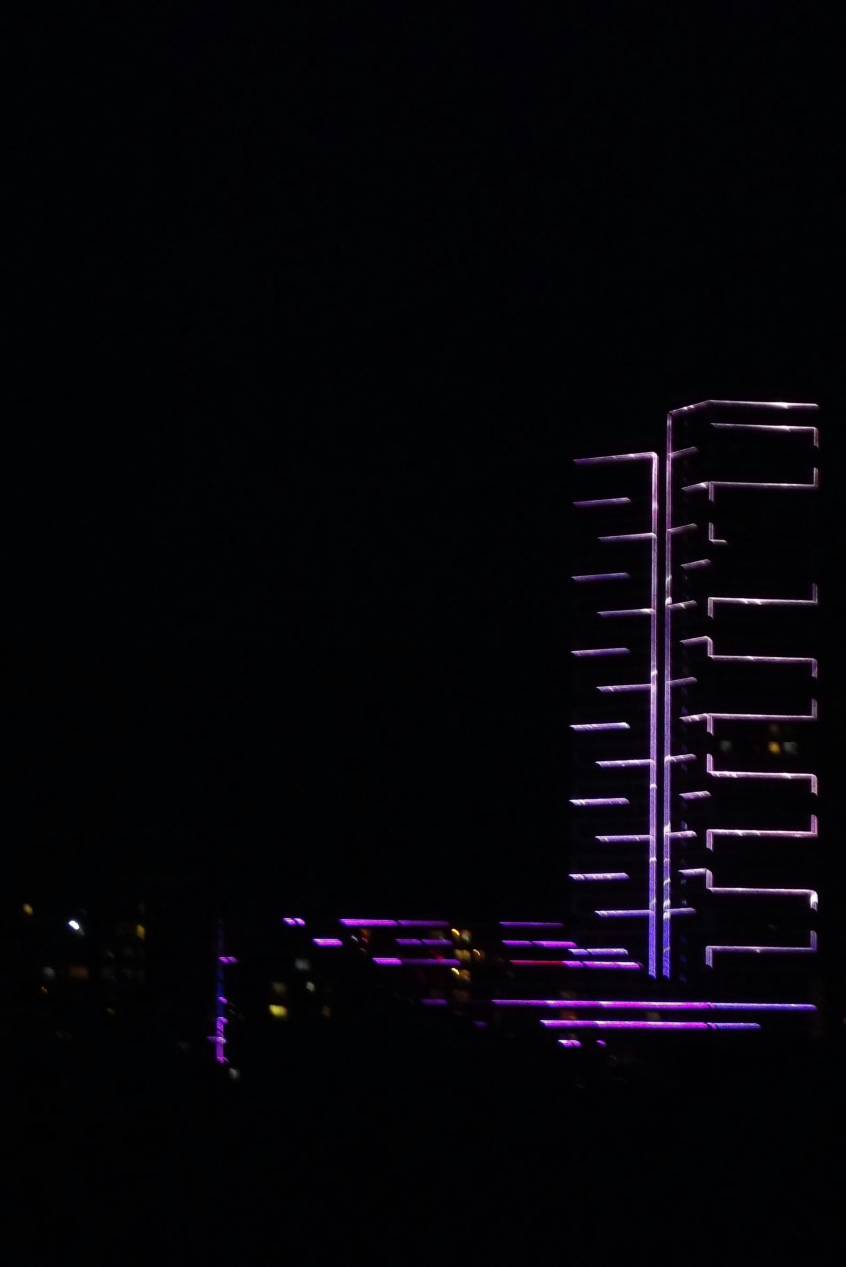 Drone flying at night, military operation