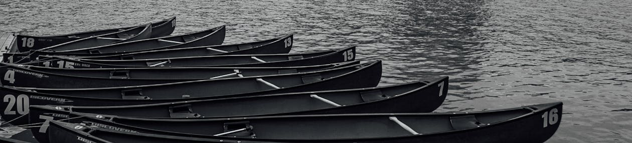 Foto d'estoc gratuïta de canoes