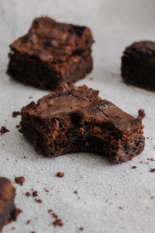 Free Brownies in Close Up Shot Stock Photo