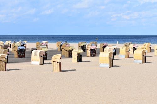 Bayramlar, deniz, kum içeren Ücretsiz stok fotoğraf