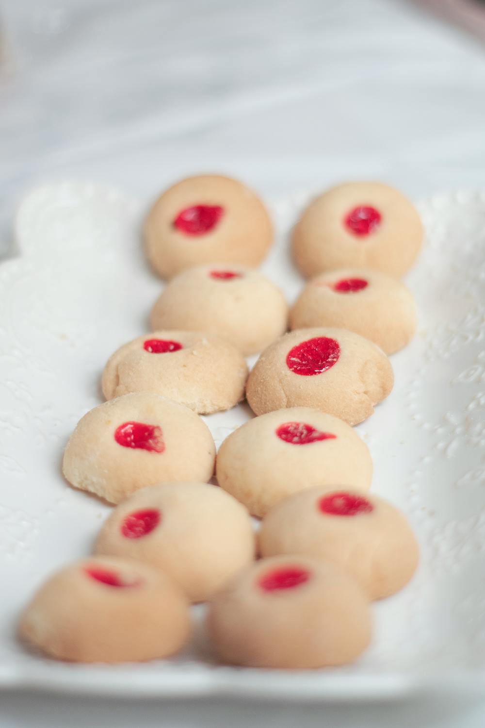 Cherry Jam Thumbprint Cookies Cherry Jam Thumbprint Cookies