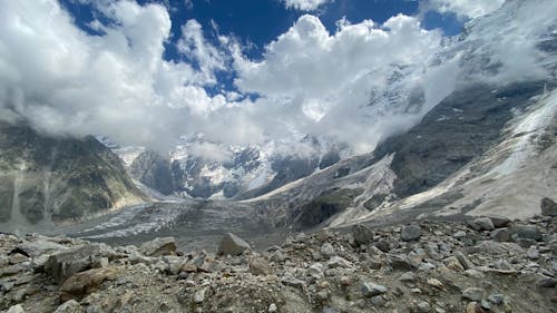 Mountain With Clouds 